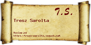 Tresz Sarolta névjegykártya